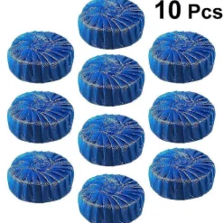 Rengöringsmedel-10 st Toalettblock Blå Badrum Toalett Tank Rengörare