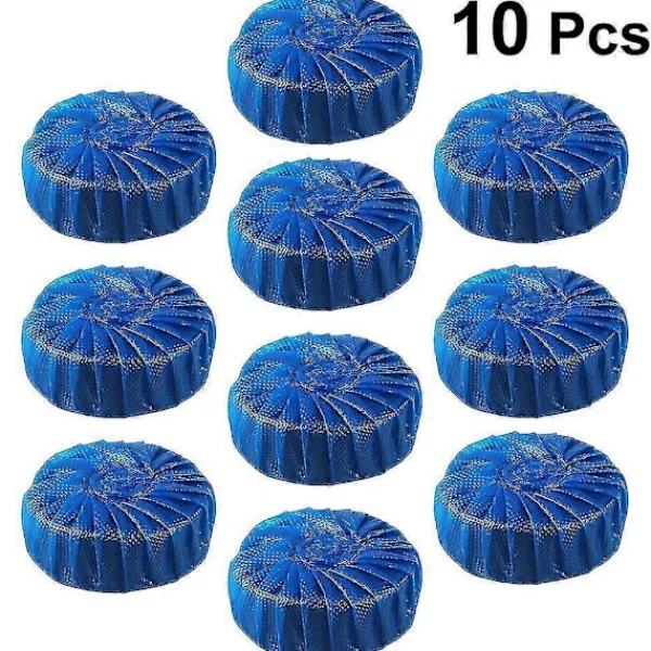 Rengöringsmedel-10 st Toalettblock Blå Badrum Toalett Tank Rengörare