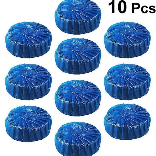 Rengöringsmedel-10 st Toalettblock Blå Badrum Toalett Tank Rengörare