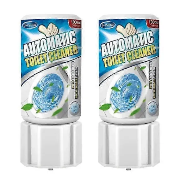 Rengöringsmedel-2 st Toalettrengöring och kraftfull fläckborttagare för kalk, hårt vatten och toalettfläckar 100 ml
