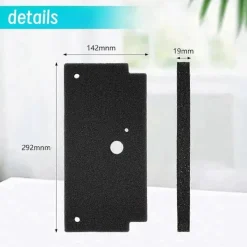 Torktumlare-6 st Torktumlare Svampfilter Matta Kompatibel med Bosch 12022801 Kompatibel med Constructa