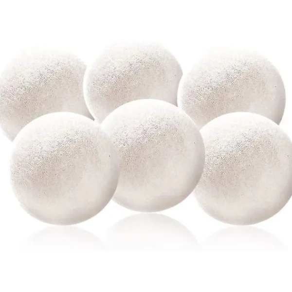 Torktumlare-6 st Torktumlarebollar Ull Torktumlarebollar, Diameter 7cm