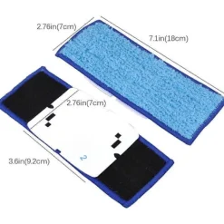 CL Städmoppar-5 st Trasor för 240, Återanvändbara Ersättningstrasor i Mikrofiber, (med Golvmoppningstrasor, Våtservetter och Torrsopningstrasor)