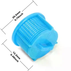 Tvättmaskiner-8 st Tvättmaskin Inloppsventil Filter Mesh AGM73269501 (4 Röda + 4 Blå) 202 mm x 122 mm Kompatibel med Kenmore LG 1810261 AP586