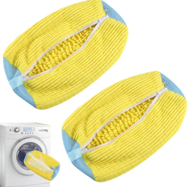 Tvättillbehör-2 st Tvättskopåsar för Tvättmaskin och Torktumlare, Återanvändbar Skopåse för Rengöring_yux