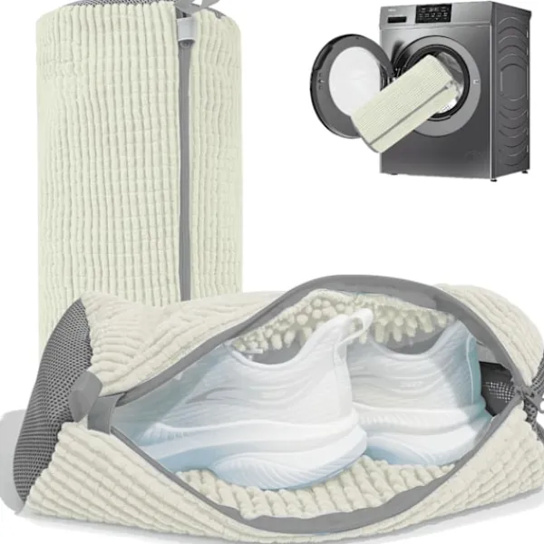 Tvättillbehör-2 st Tvättskopåsar för Tvättmaskin och Torktumlare, Återanvändbar Skopåse för Rengöring