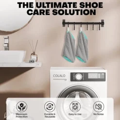 Tvättillbehör-2 st Tvättskopåsar för Tvättmaskin och Torktumlare, Återanvändbar Skopåse för Rengöring