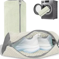 Holocky Tvättillbehör-2 st Tvättskopåsar för Tvättmaskin och Torktumlare, Återanvändbar Skopåse för Rengöring