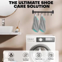 hhu Tvättillbehör-2 st Tvättskopåsar för Tvättmaskin och Torktumlare, Återanvändbar Skopåse för Rengöring-FQ-{hh}