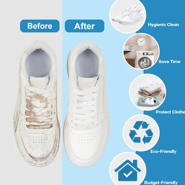 Tvättillbehör-2 st Tvättskopåsar för Tvättmaskin och Torktumlare, Återanvändbar Skopåse för Rengöring_qcx