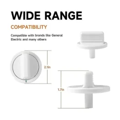 Torktumlare-2 st WE01X10160 Timerknappar för Tvättmaskin/Torktumlare - Ersätter AP3207448 PS755794 WE01X10069 yuante