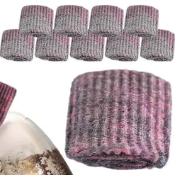 Rengöringsmedel-20 stålullstvålskuddar för rengöring, förindränkta grytor, effektiva rengöringskuddar, metallskursvampar, repfri utgåva