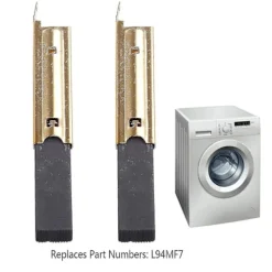 Tvättmaskiner-2 st/set Kolborstinsatser för tvättmaskinmotor L94mf7 för Siemens 5x13,5