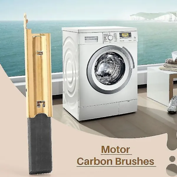 Tvättmaskiner-4 st/set tvättmaskin motor kolinsatser borstar L94mf7 för