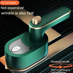 Strykjärn-1 styck (Grön) Bärbar Strykjärn, Handhållen Ångare För