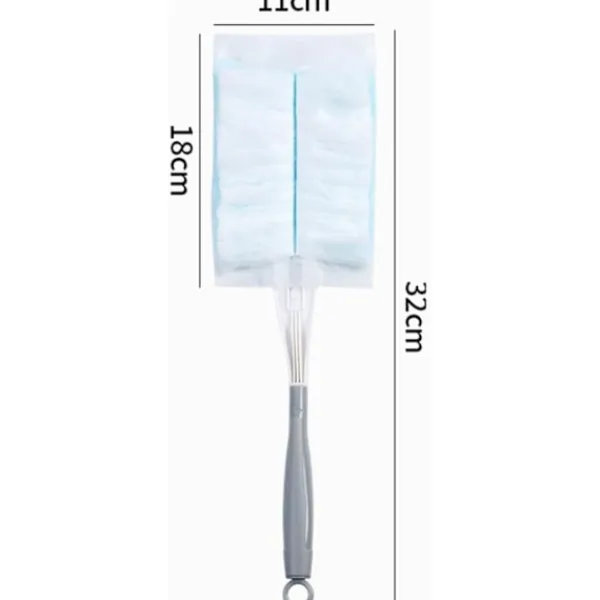 OCEAN Rengöringsmedel-20 stycken engångsdammningsverktyg Elektrostatisk dammvippa för rumstädning med 2 handtag för dammning av flera ytor i hemmet, tak och möbler