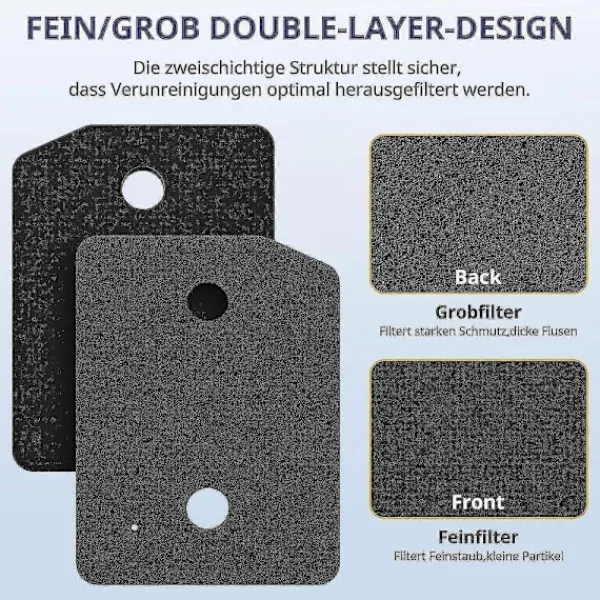 Vett Torktumlare-4 stycken filter Kompatibla med Miele T1-serien torktumlare 9164761 reservdel torktumlare fin/grov 207 x 157 x 30 mm