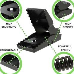 NICEGOU Skadedjur & Insekter-6 stycken Mus- och Råttfällor XXL, Kraftfull Smällfälla, Effektiv och Återanvändbar Bekämpa Gnagare och Skadedjur i Ditt Hem Eller Trädgård. Adjö Ultraljud E | Fyndiq