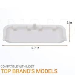 Torktumlare-4 stycken Passar för W10861225 W10714516 Torktumlare Dörrhandtag Ersättningsdelar Ersättning AP