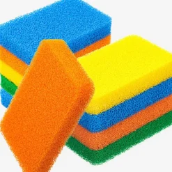 OCEAN Svampar & Dukar-10 stycken Silikon Disksvampar Silikon Skrubbsvamp Återanvändbar Köks Skrubb Rengöringssvamp Mjuk Disksvamp för Diskar Frukt Grönsaker