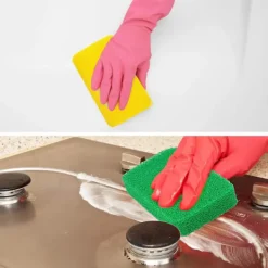 OCEAN Svampar & Dukar-10 stycken Silikon Disksvampar Silikon Skrubbsvamp Återanvändbar Köks Skrubb Rengöringssvamp Mjuk Disksvamp för Diskar Frukt Grönsaker