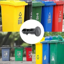 DAO Soptunnor-10 Stycken Soptunne Lock Gångjärnstappar 65mm X 18mm Plast Utomhus Soptunne Lock Tappfästen -gt [db]