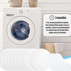 Torktumlare-30 Stycken Torktumlare Avgasfilter, Universal Bärbar Torktumlare Luddfilter Ersättning Kompatibel med W-Perfet