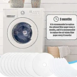 Torktumlare-30 stycken torktumlare avgasfilter, universal bärbar torktumlare luddfilter ersättning kompatibel.