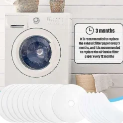 Torktumlare-30 Stycken Torktumlare Avgasfilter, Universell Portabel Torktumlare Luddfilter Ersättning Kompatibel