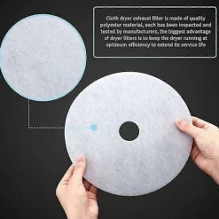 Torktumlare-30 stycken Torktumlare Avgasfilter, universal Bärbar Torktumlare Luddfilter Ersättning För Panda/
