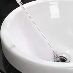 Dammsugare & Tillbehör-2 stycken tvättborste för rengöring av avlopp Flexibel avloppshårfångare Borste för täppning av täppa till tvättställ (2 stycken)