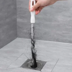 Dammsugare & Tillbehör-2 stycken tvättborste för rengöring av avlopp Flexibel avloppshårfångare Borste för täppning av täppa till tvättställ (2 stycken)