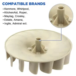 Torktumlare-694089 Torktumlare fläkt hjul, ersättning torktumlare fläkt montering kompatibel med de flesta torktumlare-ersätter PS11743785 279500
