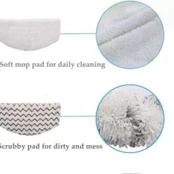 Ångtvättar-2 tvättbara dynor för Bissell Powerfresh 1940 1440 1544 Series Ångrengöringstillbehör KLB