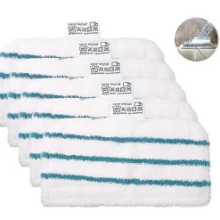 DAO Städmoppar-5 tvättbara mikrofiberdynor för Black & Decker ångmoppar [db]