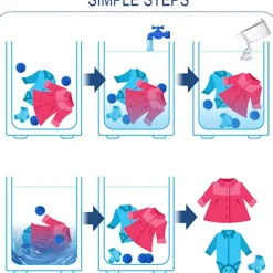 Torktumlare-6 tvättbollar, torkbollar, kemtvättbollar, tvättba