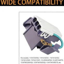 Tvättmaskiner-8318084 Tvättmaskin Lockbrytare Ersättningsdel Kompatibel med WhirlPool KenMore-Perfet