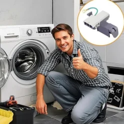 Tvättmaskiner-8318084 Tvättmaskin Lockbrytare Ersättningsdel Kompatibel med WhirlPool KenMore-Perfet