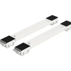 Tvättmaskiner-2 Tvättmaskinsställ med hjul, kompatibla med tvättmaskin, kylskåp, torktumlare, frys, stöder upp till 300 kg, 24 hjul, broms ingår [YDE]