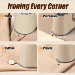 Ångtvättar-2025 Vakuumångare för Kläder, 1000W Portabel Handhållen Klädångare