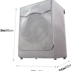 Tvättmaskiner-60 x 53 x 85 cm, Silver Vattentät Tvättmaskin Överdrag - Solskydd - För Frontmatad Torktumlare