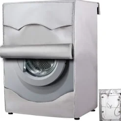Tvättmaskiner-60 x 53 x 85cm, Silver Vattentät Hemma Tvättmaskin Skydd - Sol