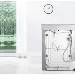 Tvättmaskiner-60 x 53 x 85cm, Silver Vattentät Hemma Tvättmaskin Skydd - Sol
