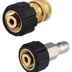 Superp Högtryckstvättar-Adapterset för högtryckstvättsslang, M22 till 3/8 snabbkoppling för högtryckstvättareslang, 5000 PSI