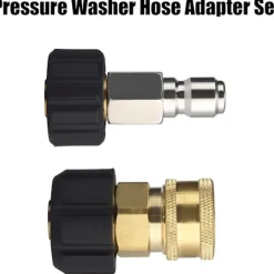 Superp Högtryckstvättar-Adapterset för högtryckstvättsslang, M22 till 3/8 snabbkoppling för högtryckstvättareslang, 5000 PSI