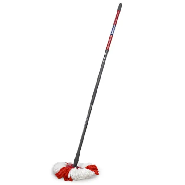 ATELA Städmoppar-Anpassning Vileda/ O-Cedar roterande mopp teleskopstång 3 sektioner mopp tillbehör mopp stång rengöringsverktyg