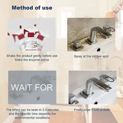 Rengöringsmedel-Anti-mögel Spray, Mögelrengörare Anti-mögel Rengöringsskum, Kraftfullt Multipurpose Skumrengöringsmedel, Tar Bort Fläckar Skum Badrum