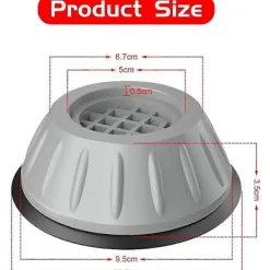 Tvättmaskiner-Antivibrationsdämpare, Antivibrationsfötter, 4 Stycken Fötter Tvättmaskin, Stabiliserande Fötter Sockel, Fötter Tvättmaskin, Dämpare M
