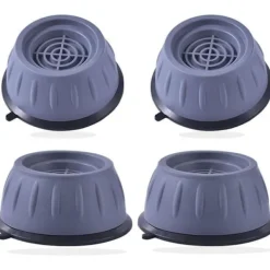 ECLshop Tvättmaskiner-Anti-vibrationsfotmatta - Ospecificerad - 4 stycken - Vit - Ljudreducering - Halkfri