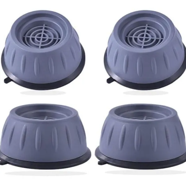 ECLshop Tvättmaskiner-Anti-vibrationsfotmatta - Ospecificerad - 4 stycken - Vit - Ljudreducering - Halkfri